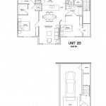2 Bedroom 2 Bath w/garage 1055 sq ft $ Call For Pricing