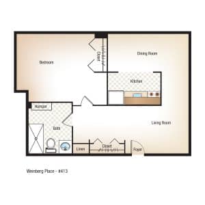 1 Bedroom | 1 Bathroom $Call for Pricing