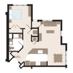 The Baltimore 1 Bedroom | 769 sq. ft. $1,244