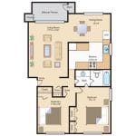 2 Bedroom 950 sq. ft. $1,500