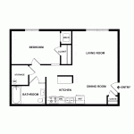 1 Bedroom 1 Bath Accessible $ Call for Pricing