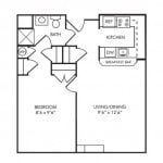 1 Bedroom | 1 Bath 600 sq ft $ Call For Pricing